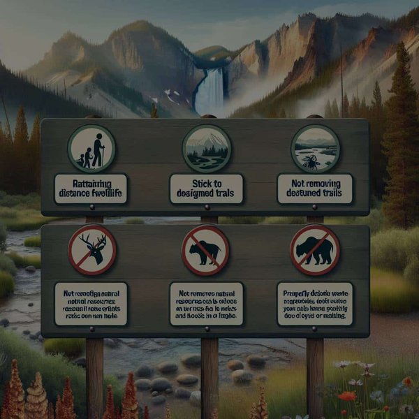 Quelles sont les règles essentielles pour une randonnée respectueuse dans le Parc national de Yellowstone?